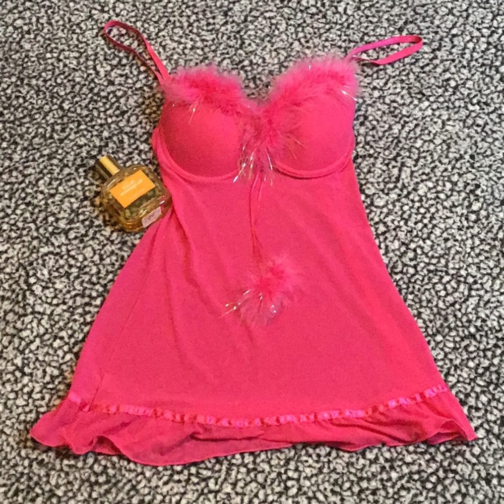 Pink sheer chemise
